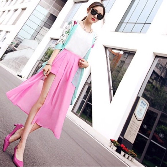 🆕 📚 Alphabet Stitching Chiffon Coverup Blouse - Picture 7 of 7