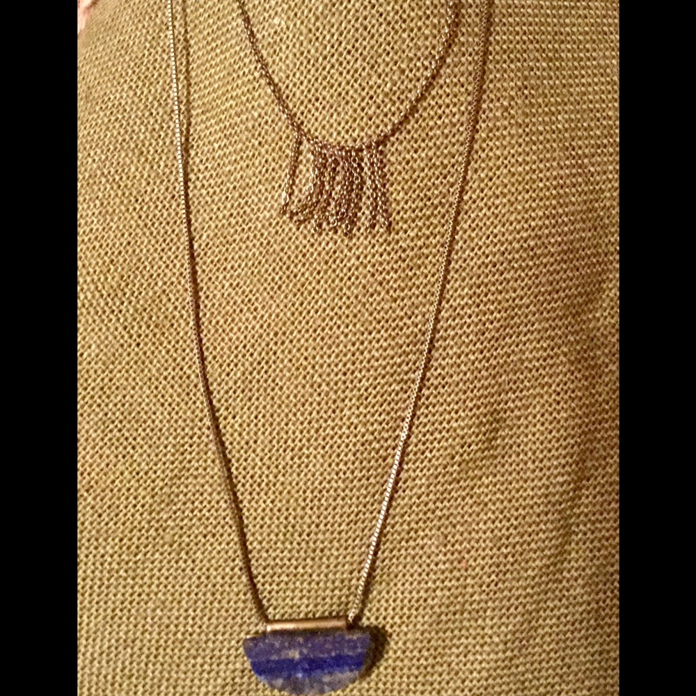 Steve Madden Lapis necklace