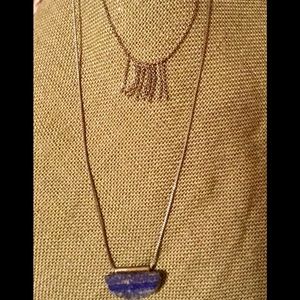 Steve Madden Lapis necklace