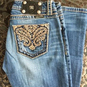 Miss Me embroidered distressed jeans