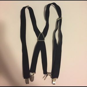 Plain Black Suspenders