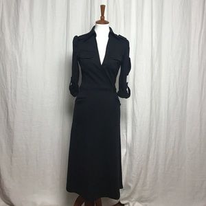 Black Diane VonFurstenberg wrap dress