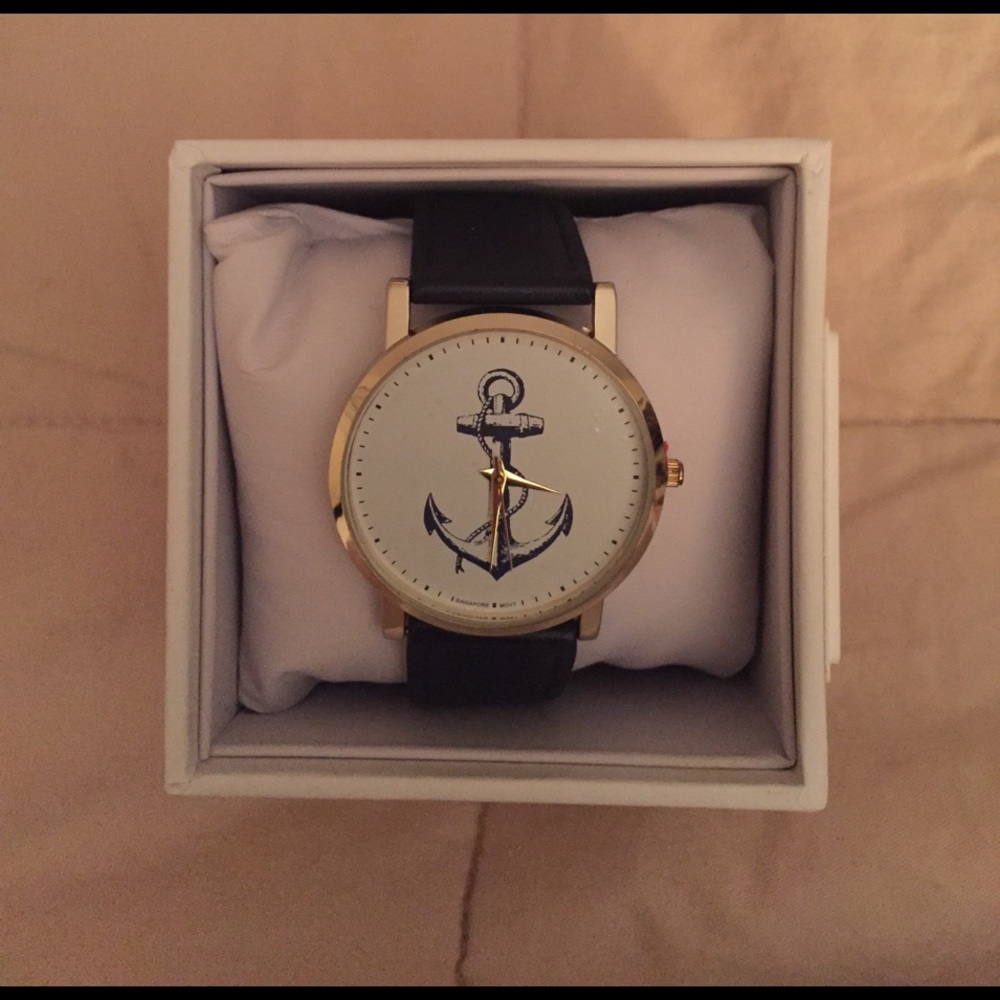 Never worn navy blue anchor watch.