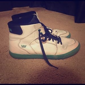 Gorgeous Supra high-top shoes.