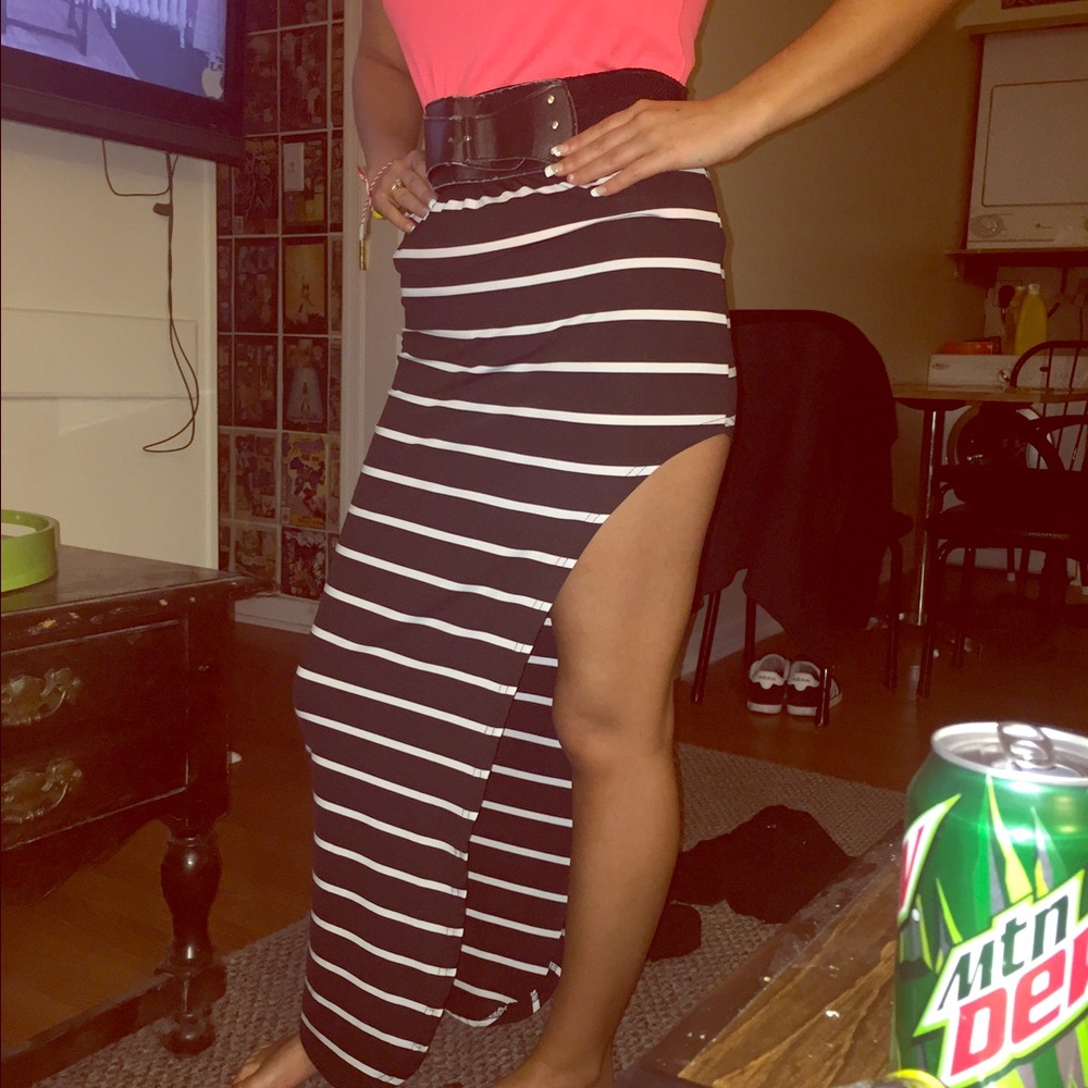 Charlotte Russe maxi skirt with side slit