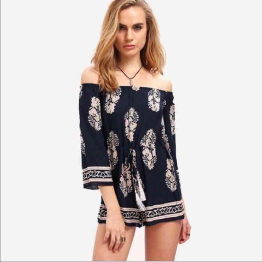 Off the shoulder romper