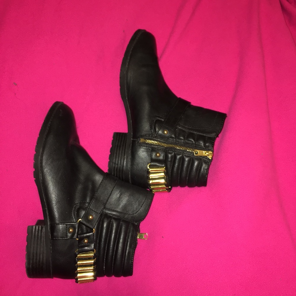 Black/ Gold Boots