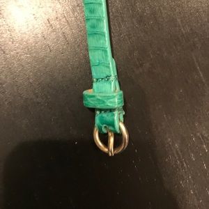 turquoise jcrew skinny belt