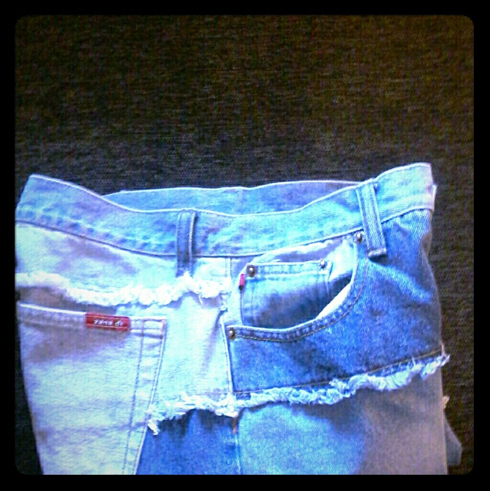 Window pane jeans