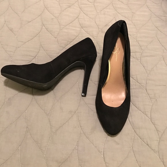 Jessica Simpson Shoes - Black suede pumps