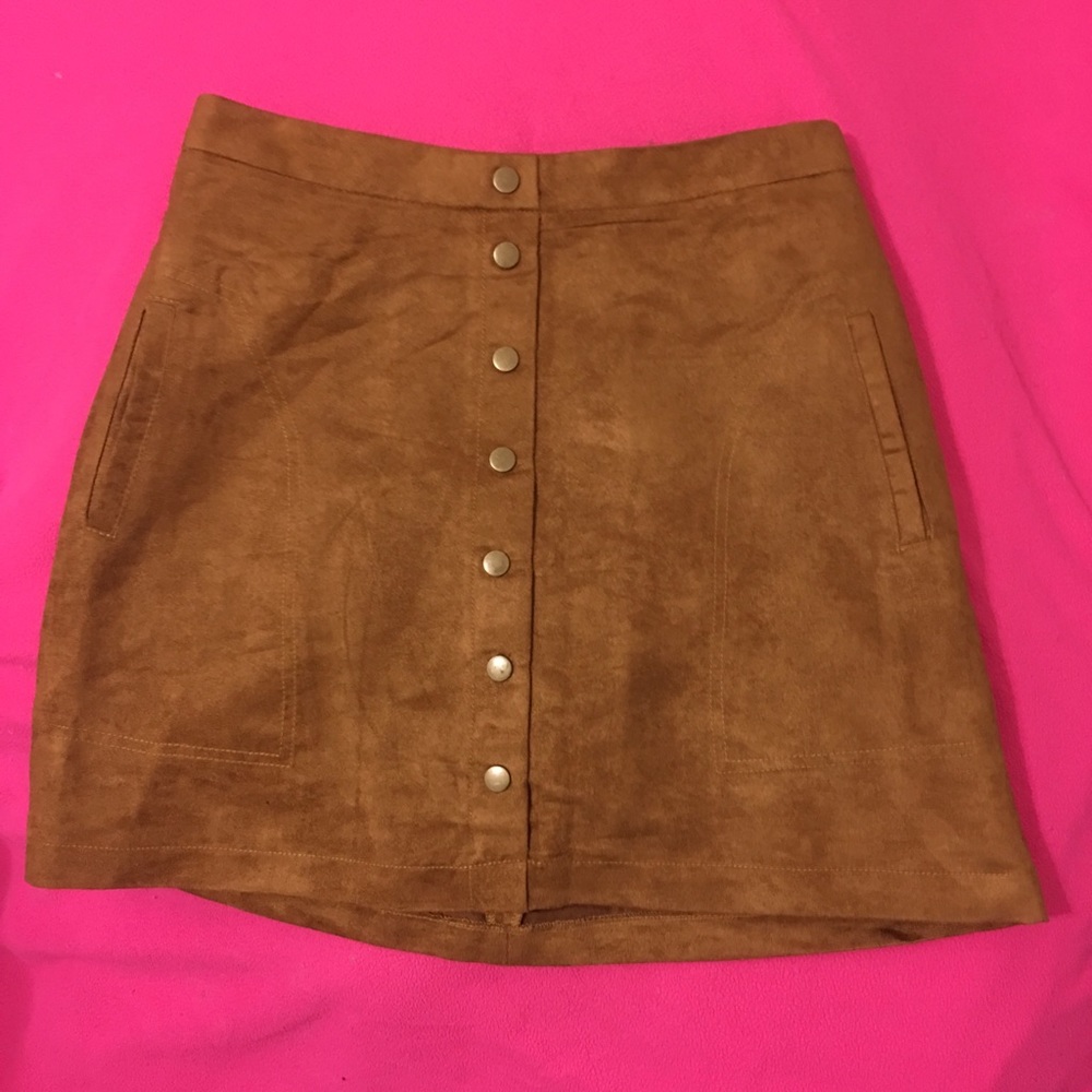 Suede Skirt