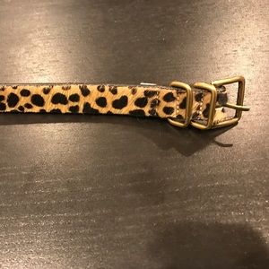 J. crew leopard belt