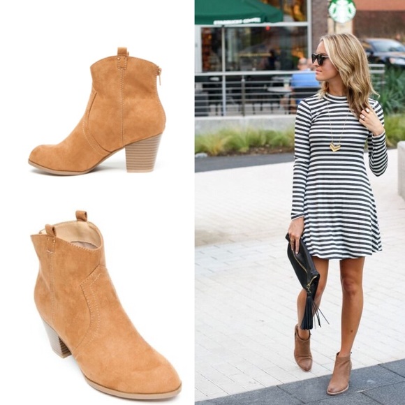 tan western booties