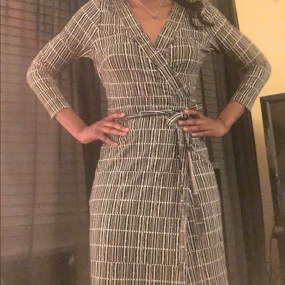 Ann Taylor wrap dress. Good for the office