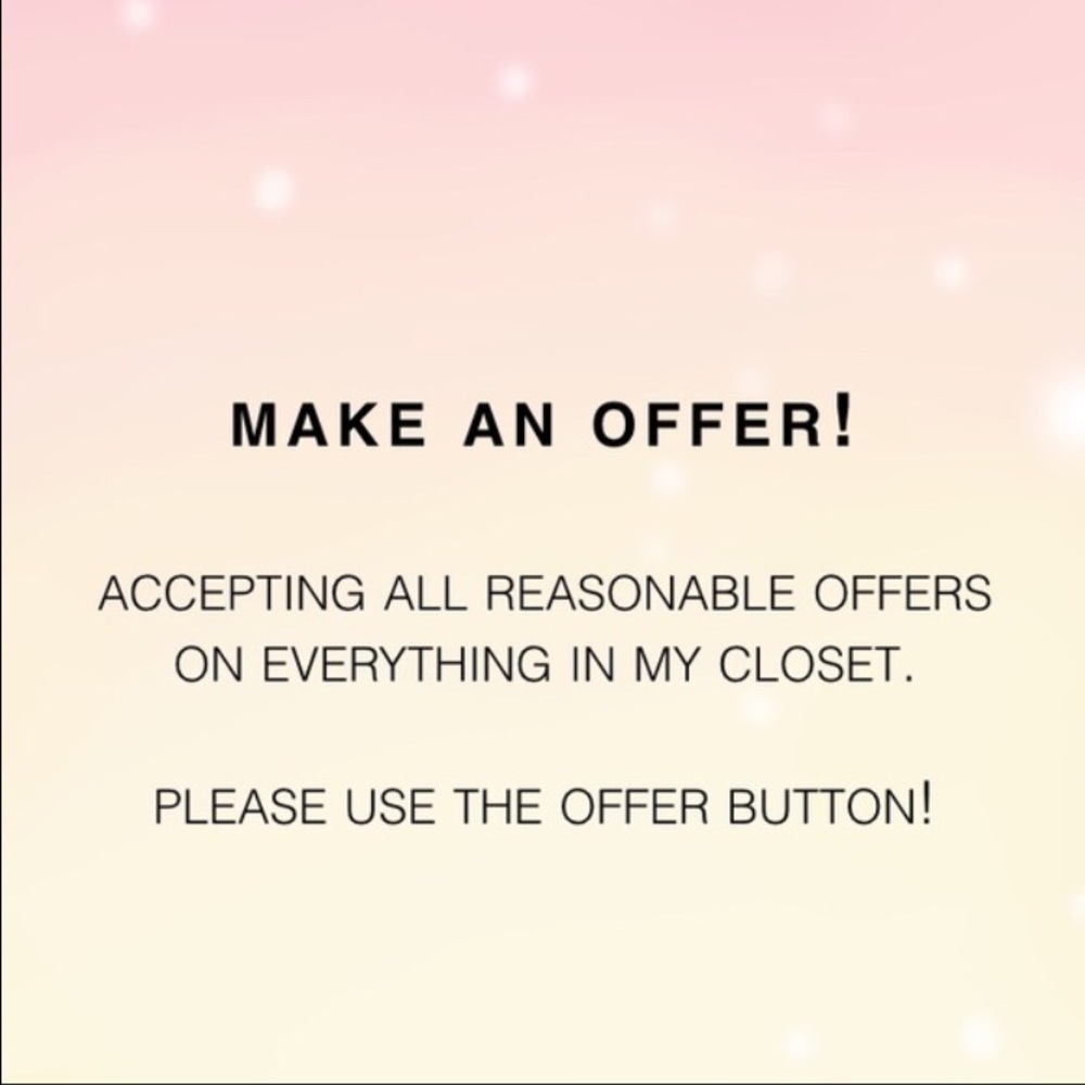 Welcome: All Reasonable Offers!