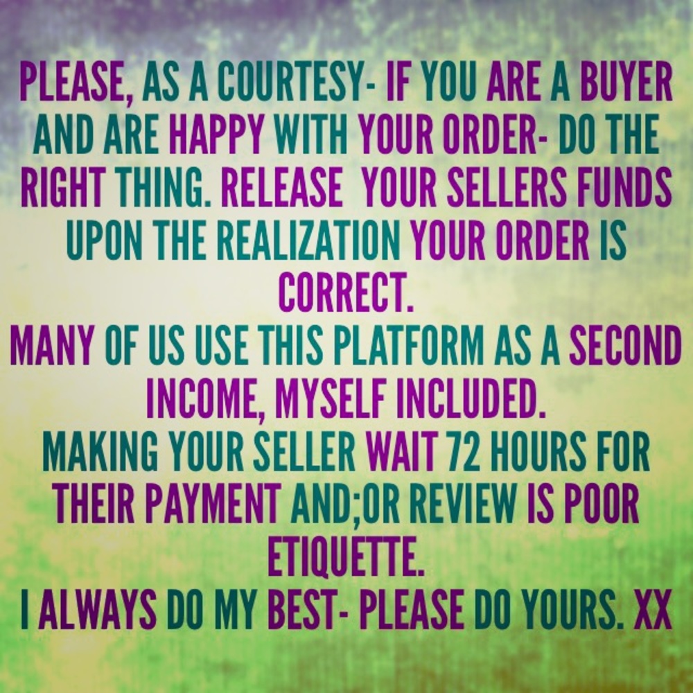 ❌Please Do Not Make Your Seller Wait❌
