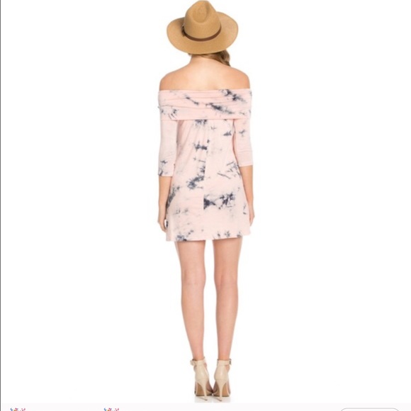 ✴️FINAL PRICE! Tie Dye Off The Shoulder Dress - Picture 3 of 4