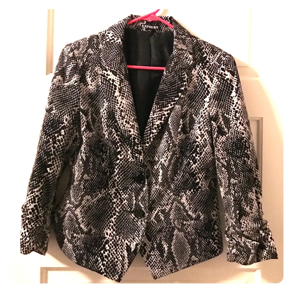 Snake skin blazer