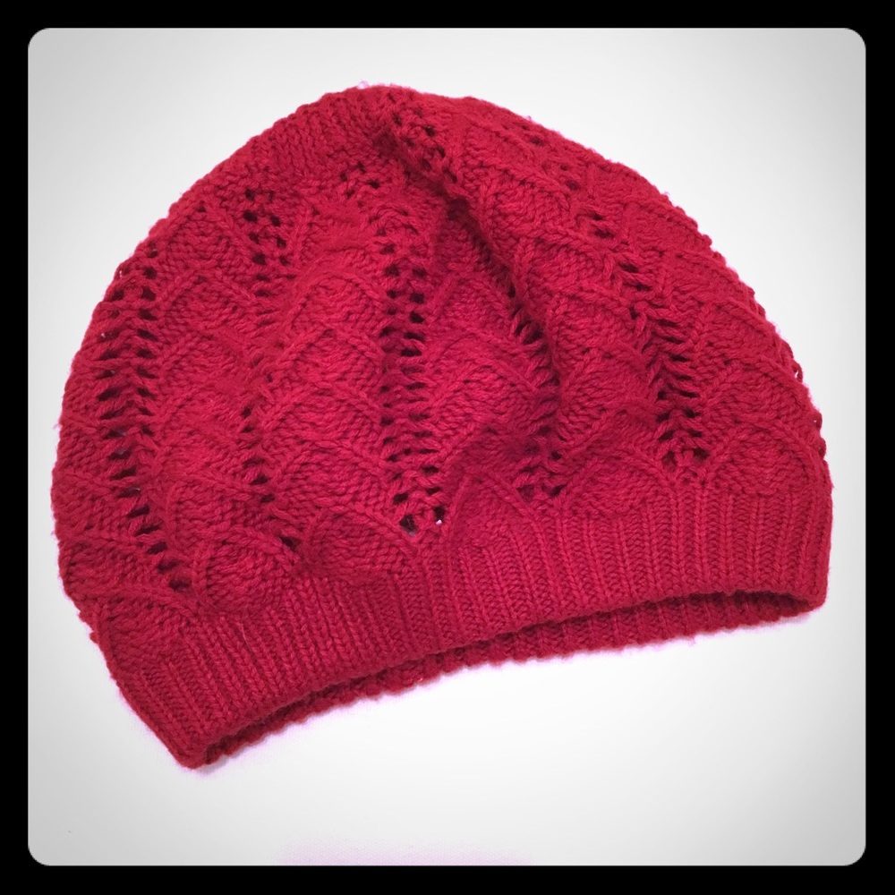 Classic red woven hat