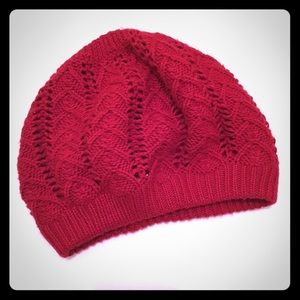 Classic red woven hat