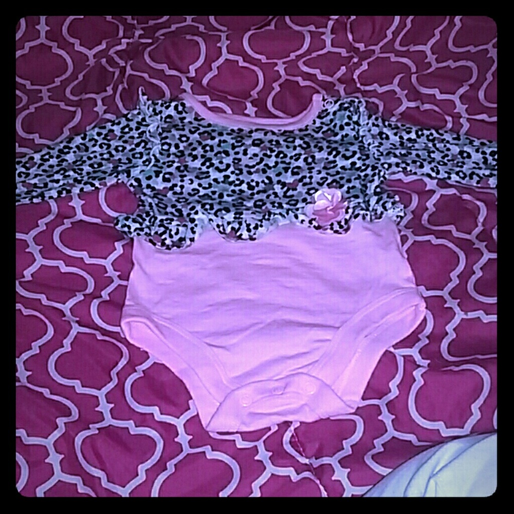 Cheetah print onsie