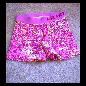 Nike pro multi colored