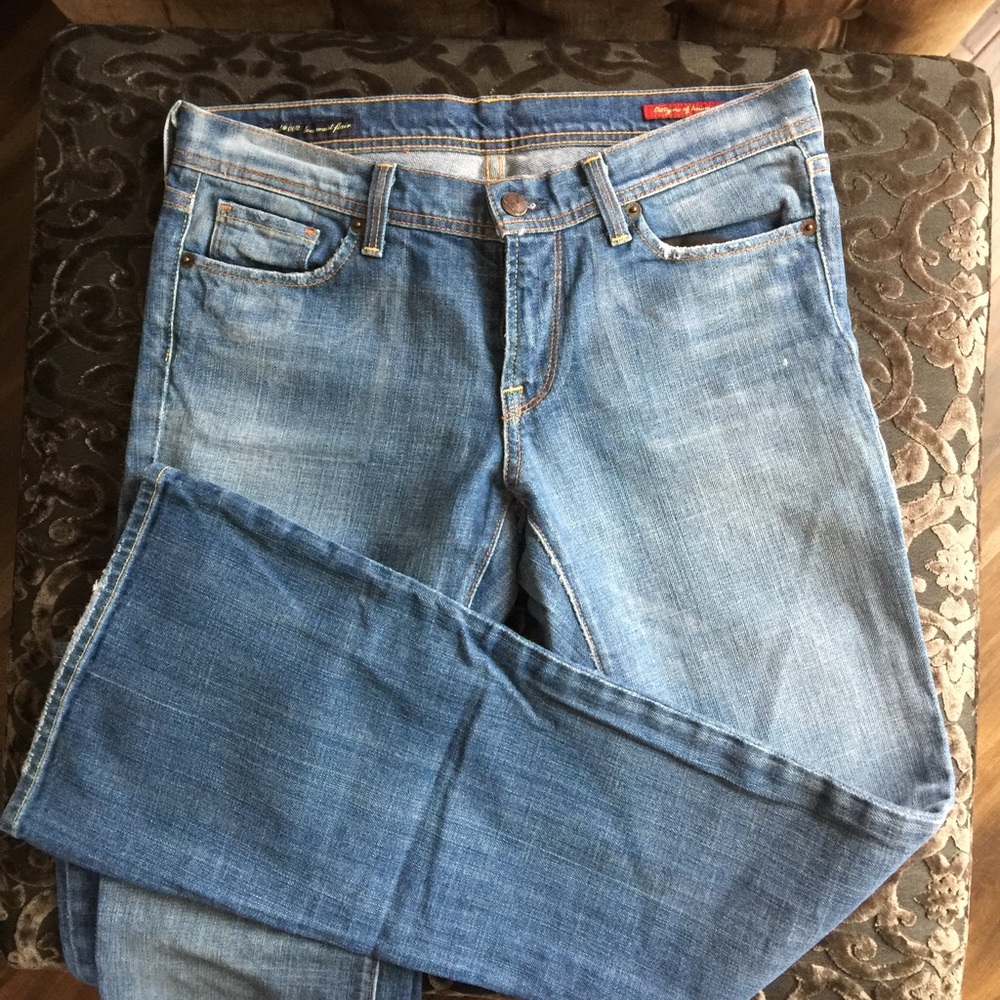 Citizens distress wash bootleg Ingrid jeans
