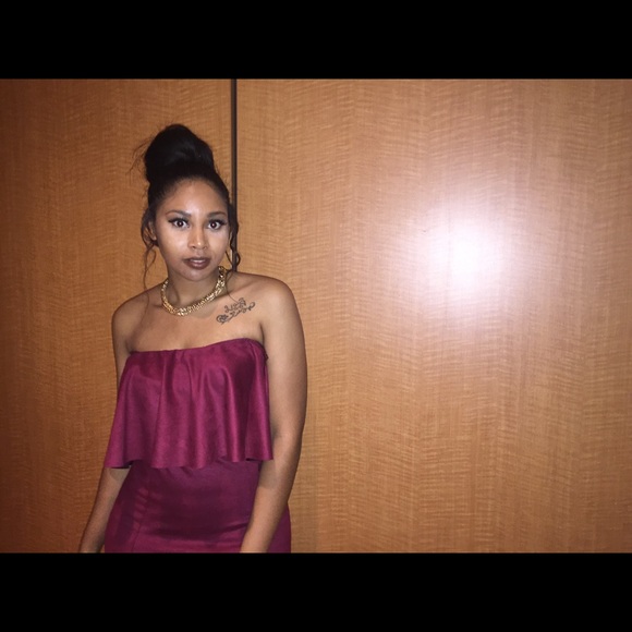 off the shoulder fringe hot summer formal dress - Picture 2 of 3