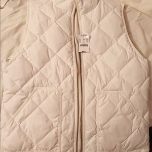White JCrew Factory Vest