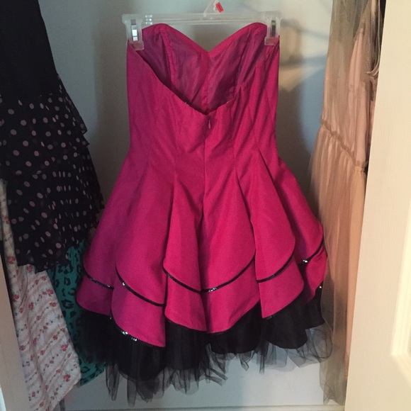 Sequin Lined Prom Dress - Picture 3 of 4