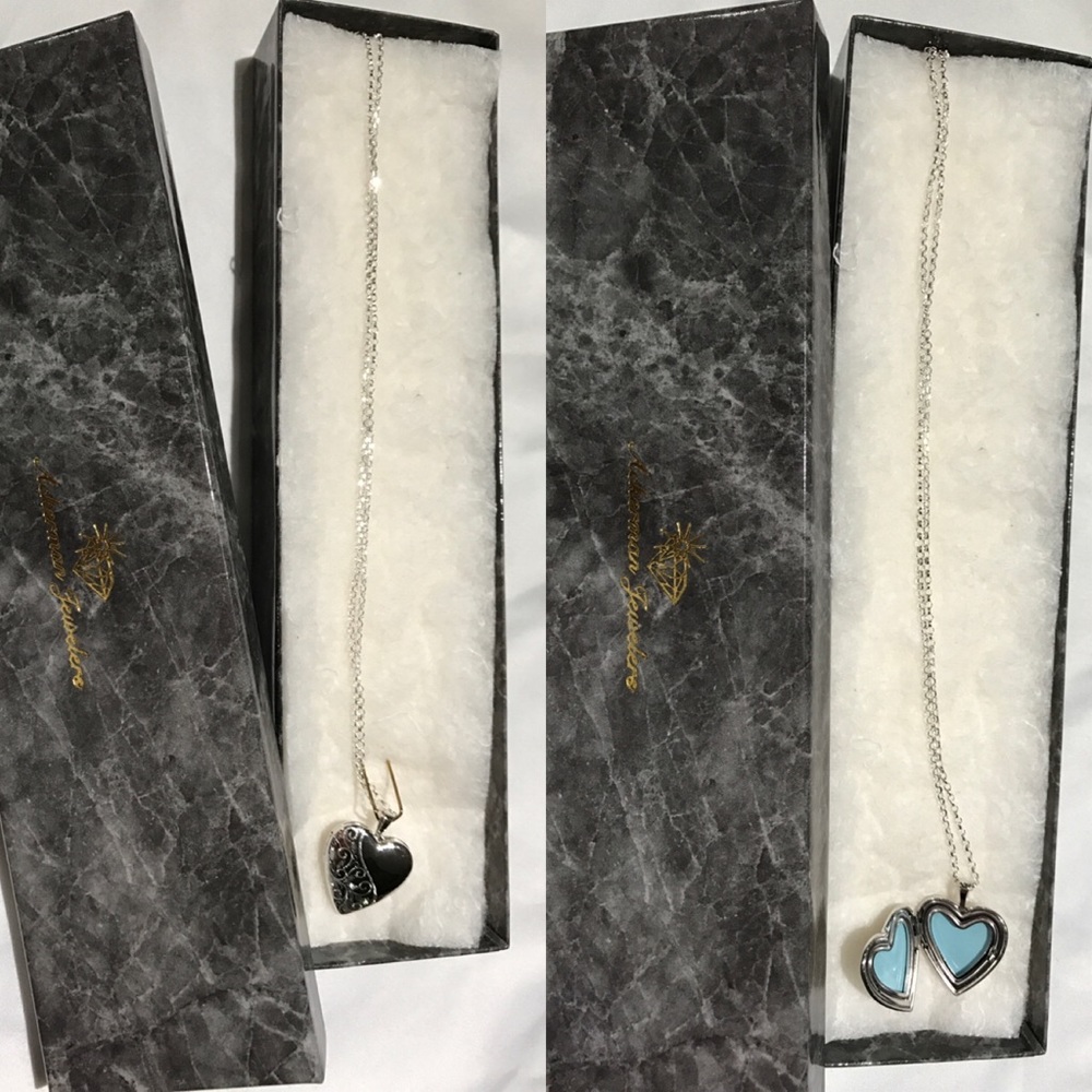 Heart locket necklace