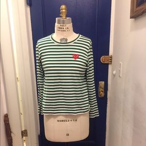 PLAY Comme Des Garçons Striped Tee