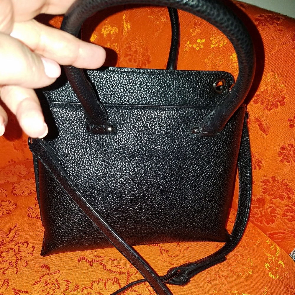 cute black leather mini bag