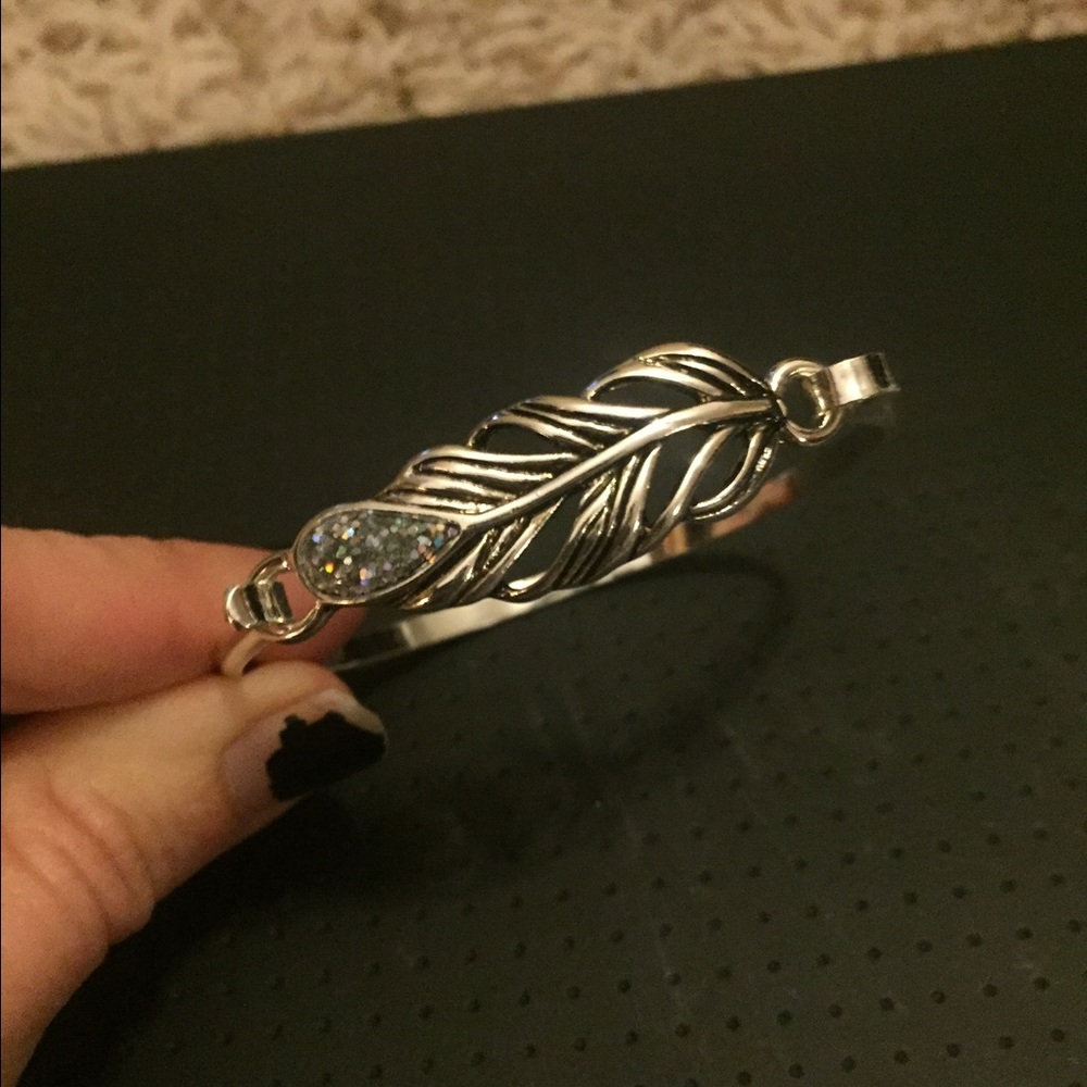 Feather hook bracelet