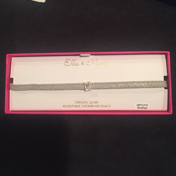 ELLA & MIMI "Genuine Leather" Choker - Picture 1 of 4