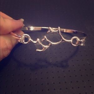 Antler or coral hook bracelet