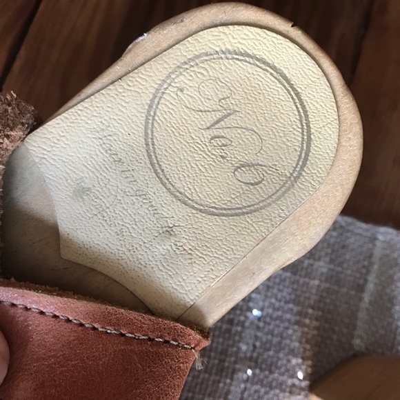 No. 6 Clogs Cognac Cutout Sandal Heels size 6.5 - Picture 3 of 4