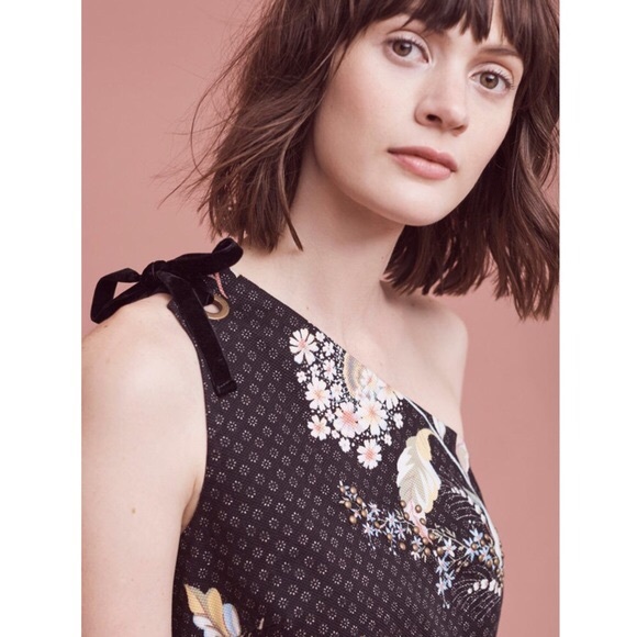 Anthropologie Maeve Ashbury One Shoulder Dress NWT - Picture 2 of 3
