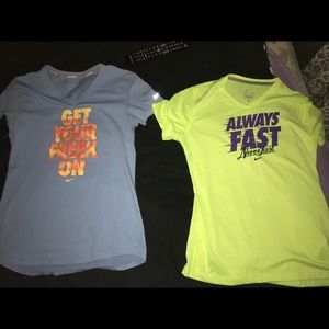 Nike Dri Fit t shirts. Together or separate