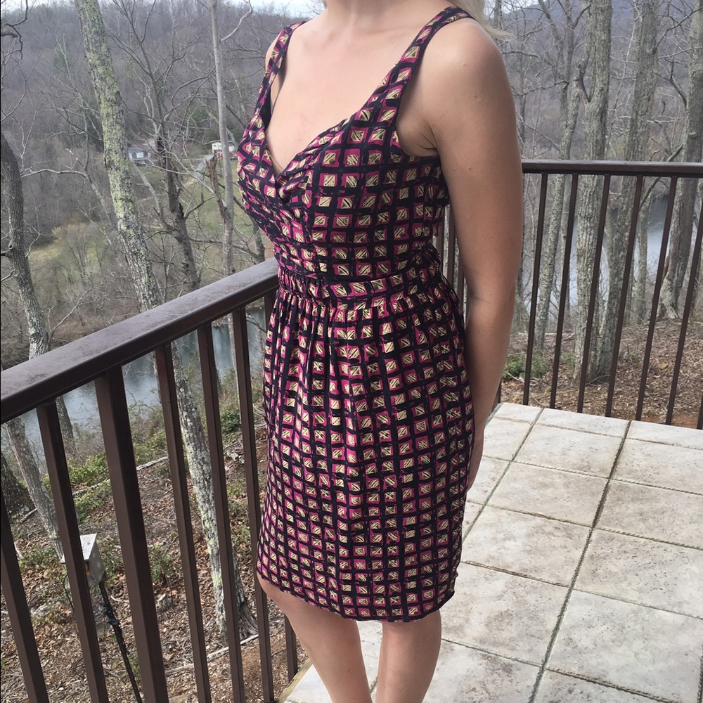 Brooklyn Industries silk print dress