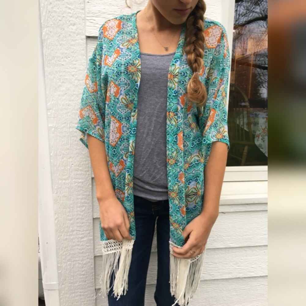 Sun and shadow kimono