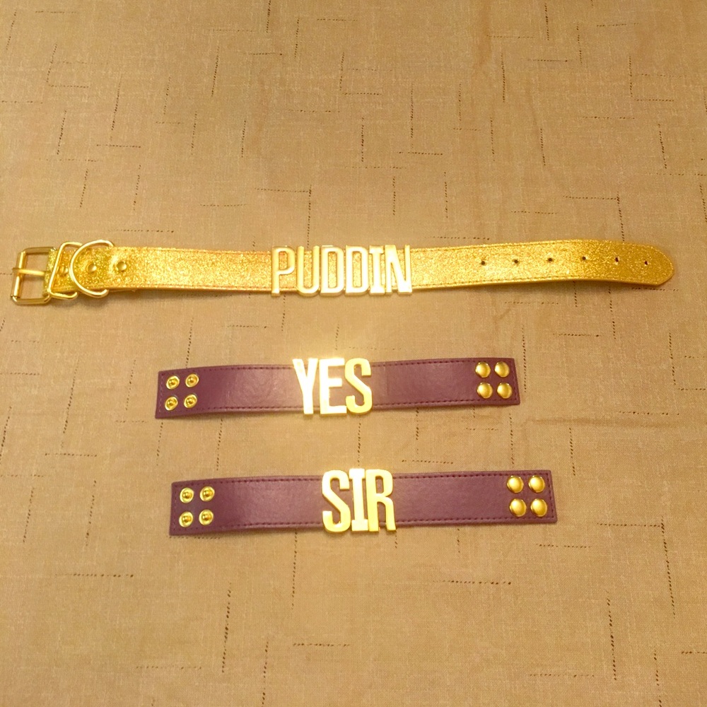Harley Quinn PUDDIN Choker and Bracelets