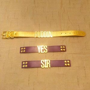 Harley Quinn PUDDIN Choker and Bracelets