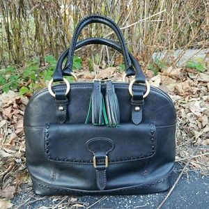 Dooney&Bourke Florentine Domed Satchel-Black/Black