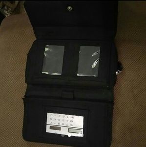 Black leather wallet