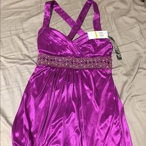 Sequin Hearts by My Michelle purple bubble dress
