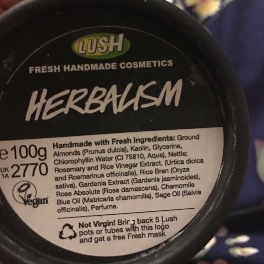 Lush 100g Herbalism Face Cleanser