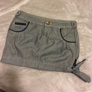 Armani exchange Studded mini skirt with a side Bow