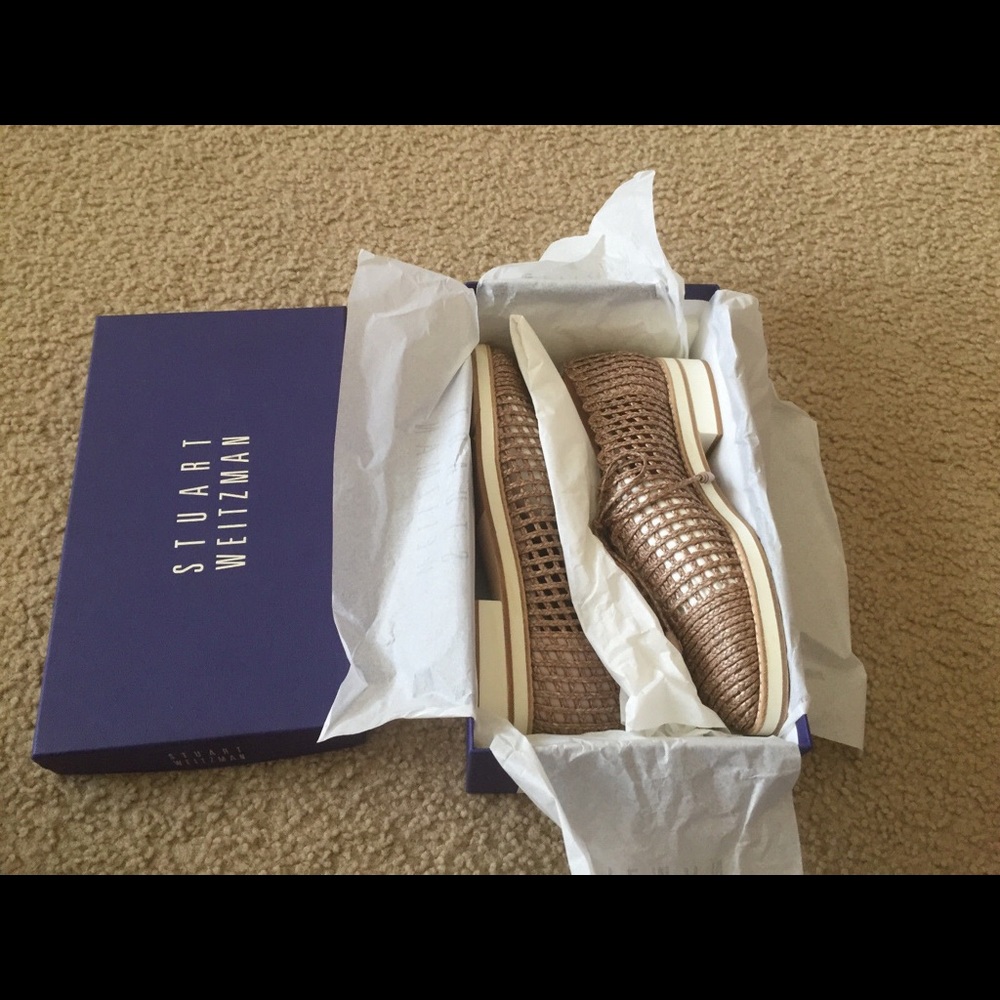 Stuart Weitzman JazzyGirl Oxford in flax twine - Picture 5 of 5