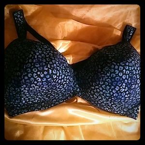 Blue Full coverage bra
